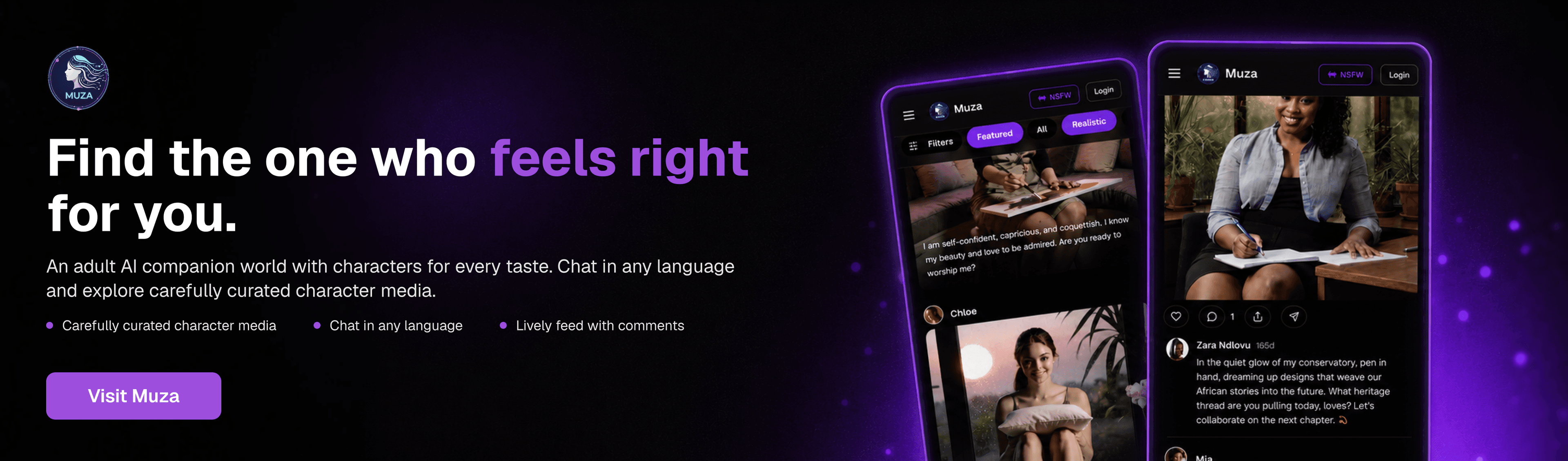 App de novia IA para chat privado, imágenes y video — aiAllure