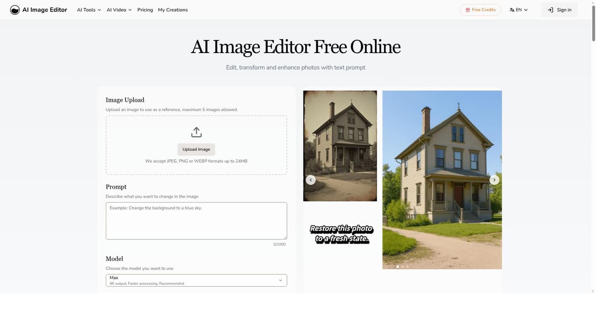 AI Image Editor