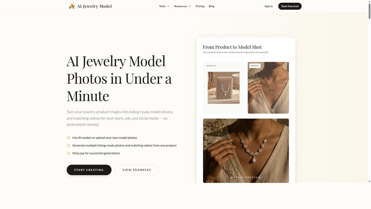 AI Jewelry Model