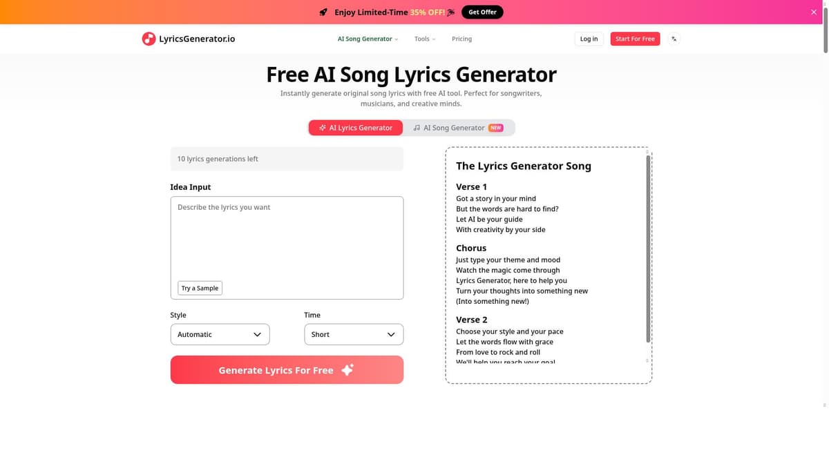 Lyrics Generator