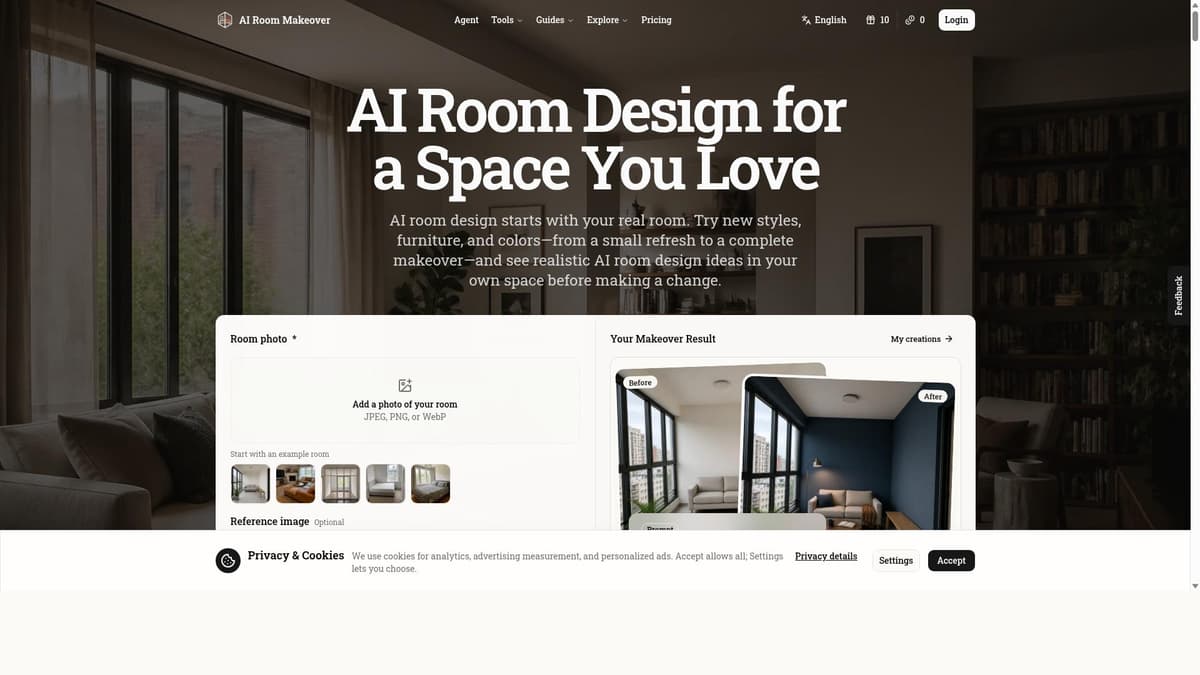 AI Room Makeover