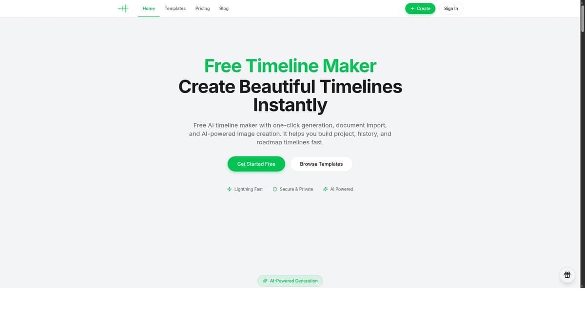 AI Timeline Maker