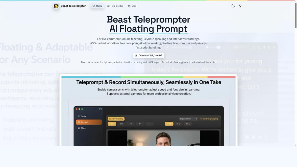 Beast Teleprompter