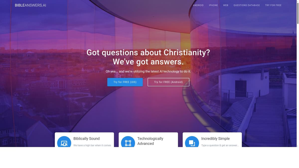 Bible Answers AI