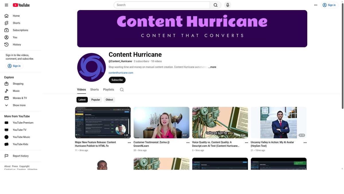 Content Hurricane