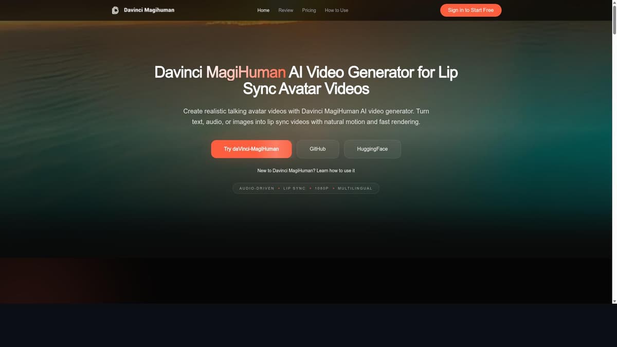 Davinci MagiHuman
