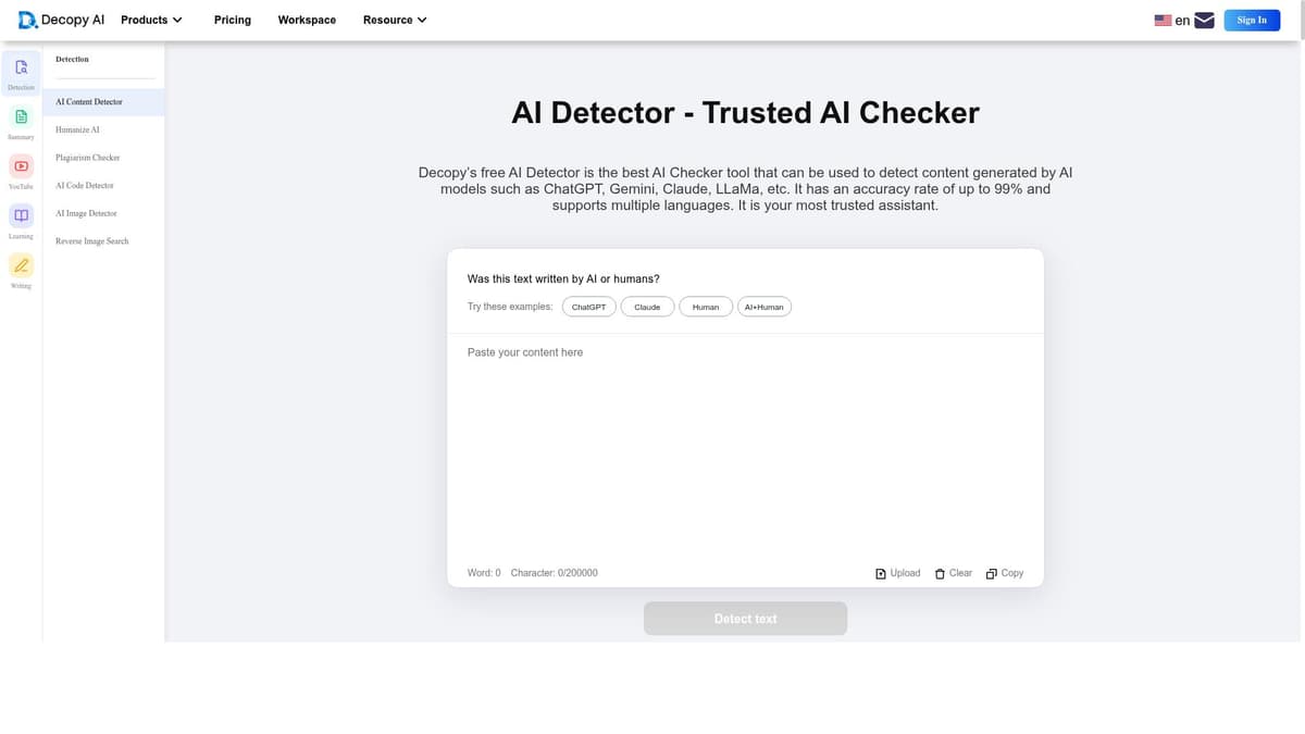 AI Content Detector