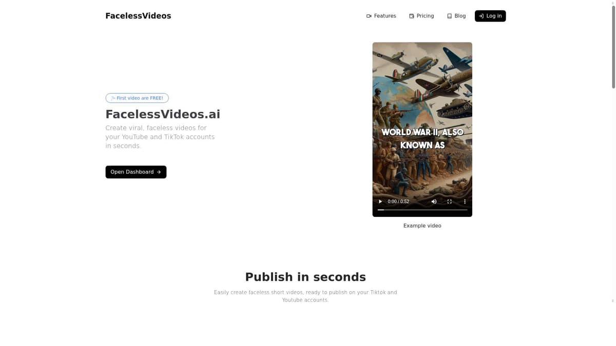 Faceless Videos AI