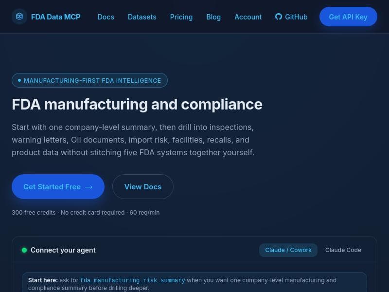 FDA Data MCP