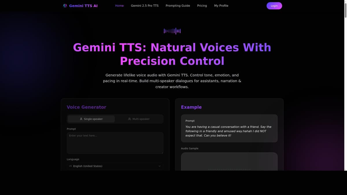 Gemini TTS