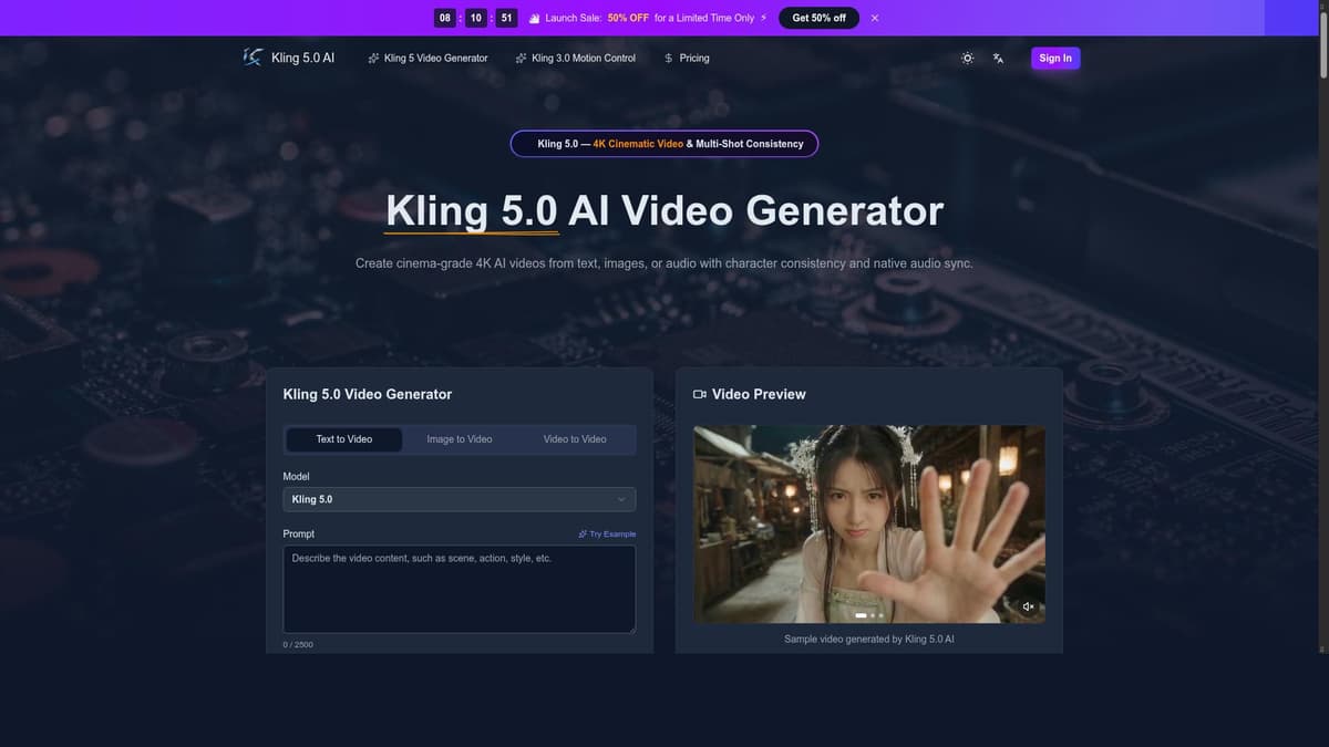 Kling 5.0