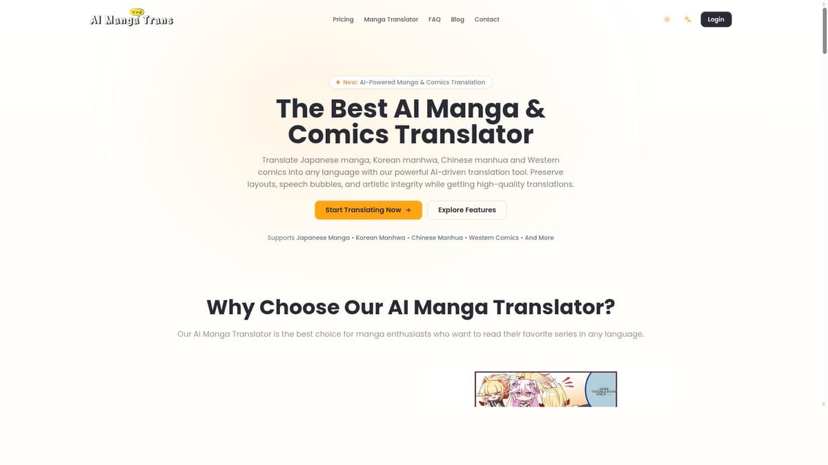 AI Manga Translator