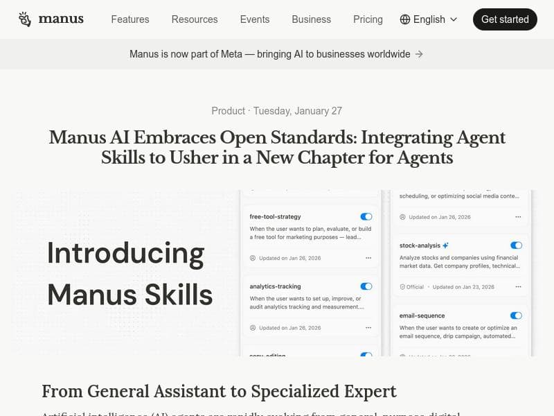 Manus Skills