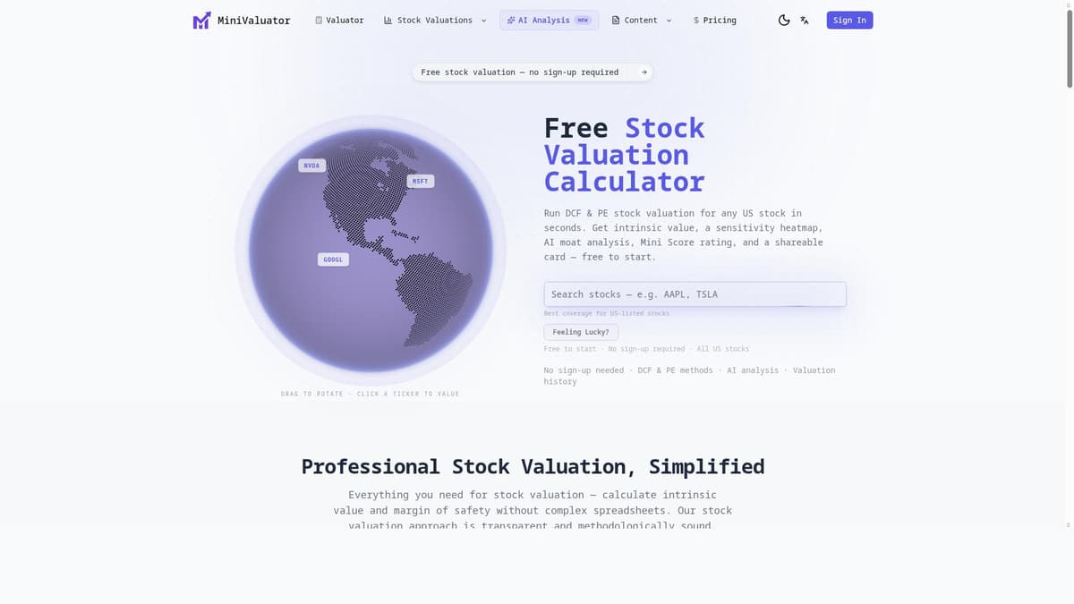 MiniValuator