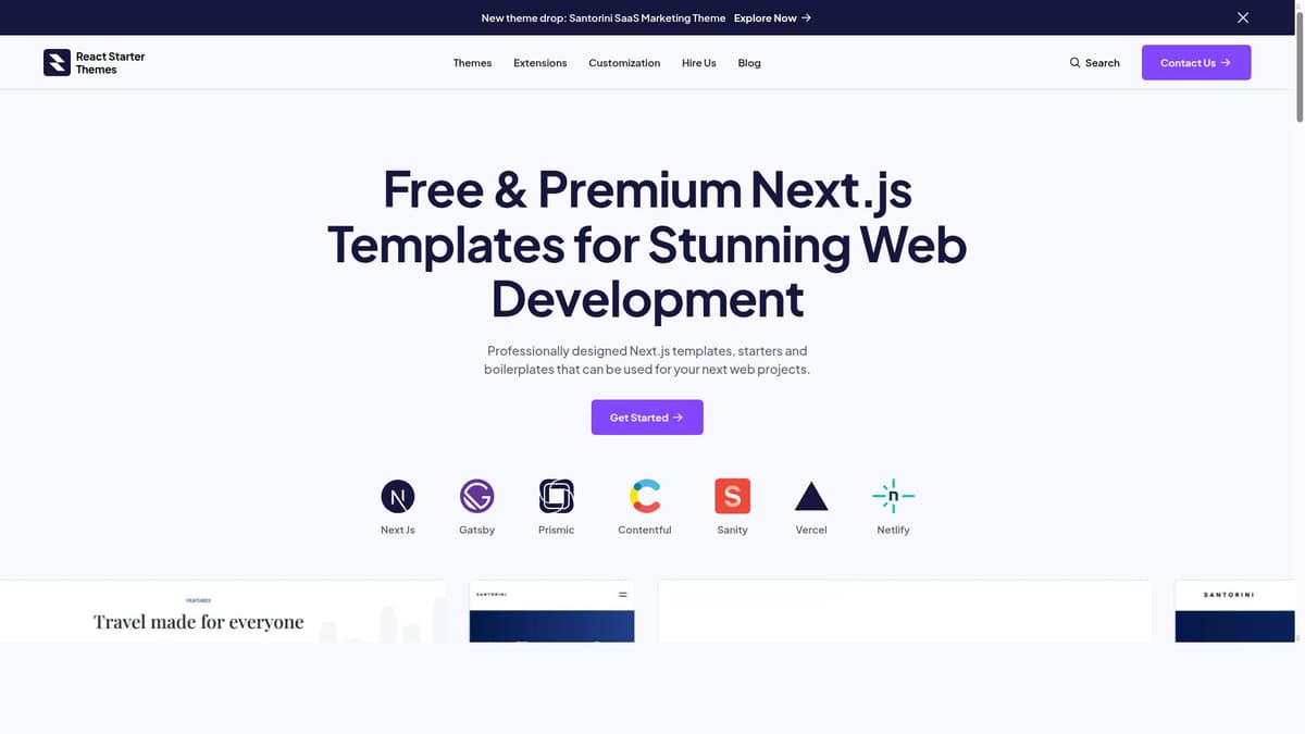 React Starter Themes