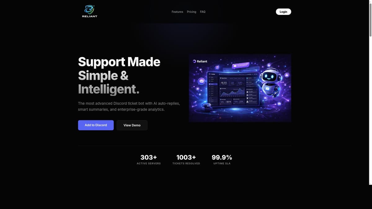 Reliant Ticket Bot