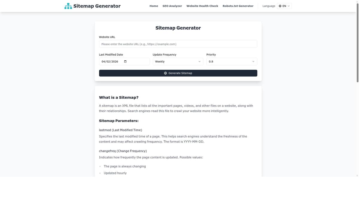 Sitemap Generator