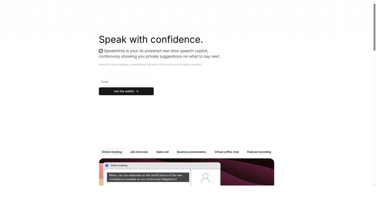 SpeakHints