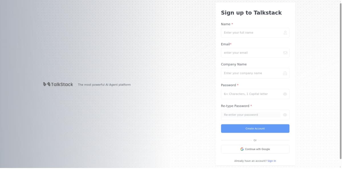 Talkstack AI