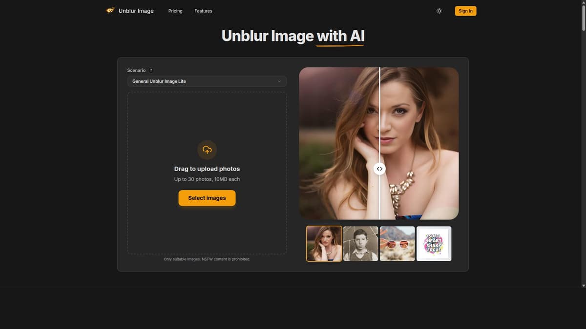 Unblurimage AI