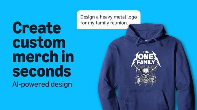 Amazon now lets you design custom merch using AI