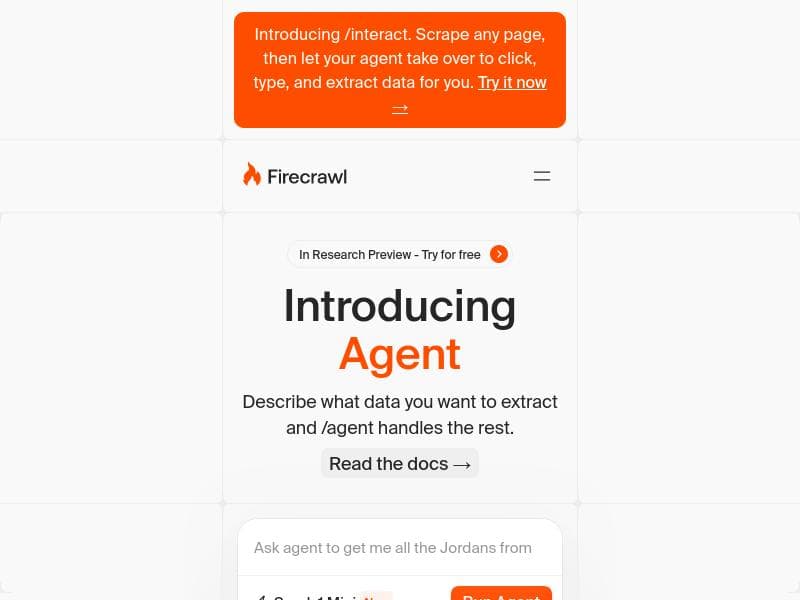 /agent by Firecrawl