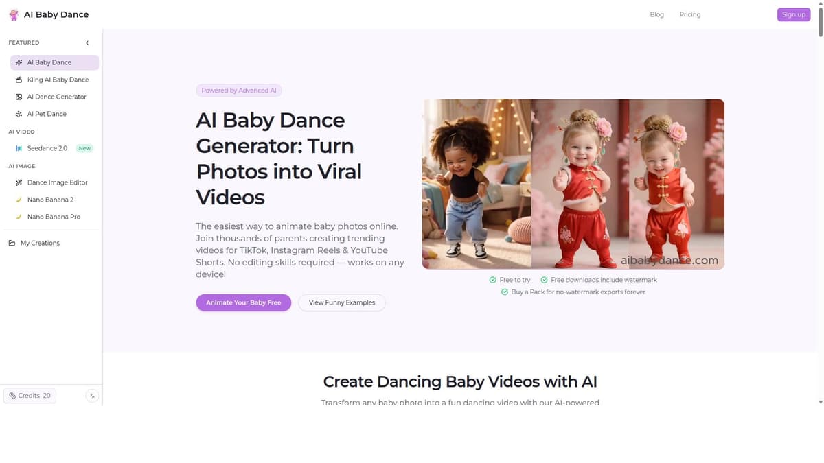 AI Baby Dance Generator