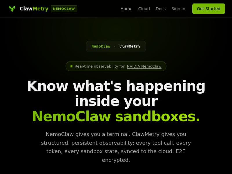 ClawMetry for NVIDIA NemoClaw