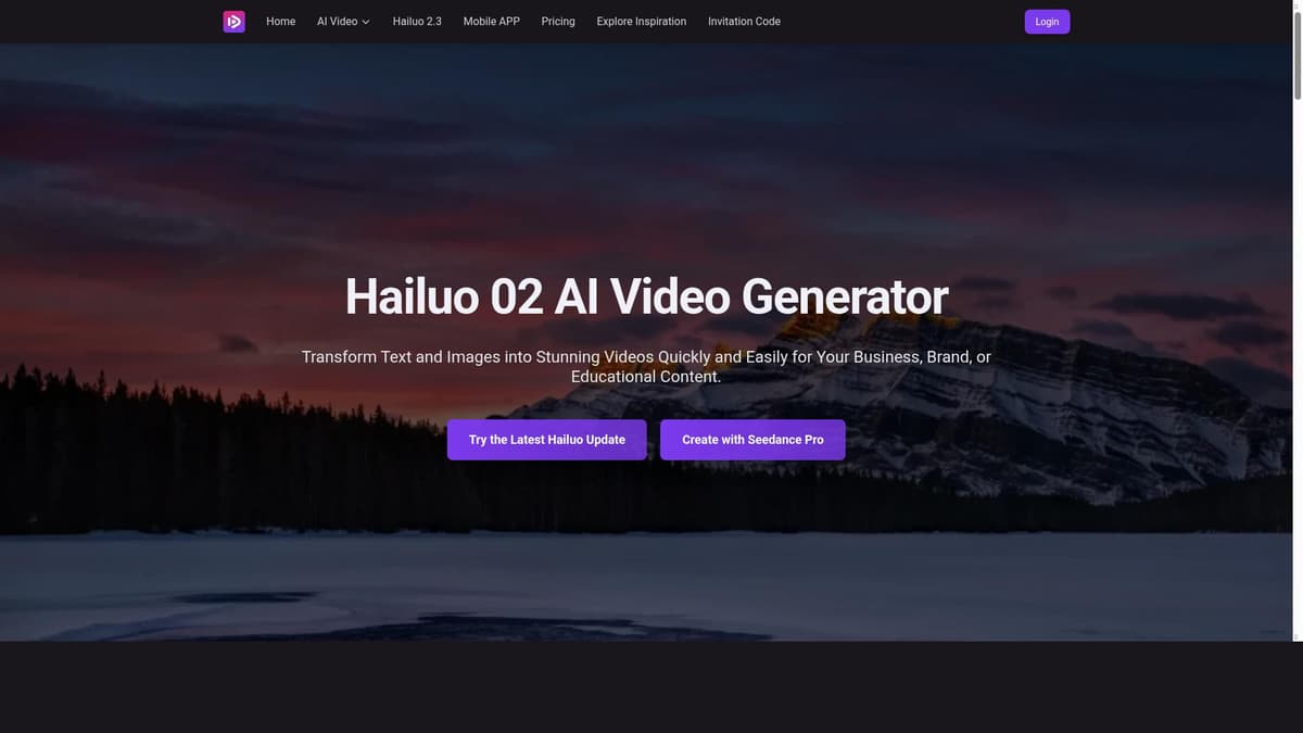 Hailuo 02 AI Video Generator
