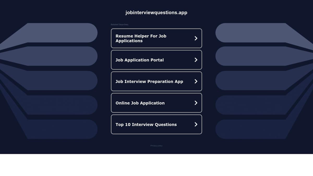 Job Interview Questions
