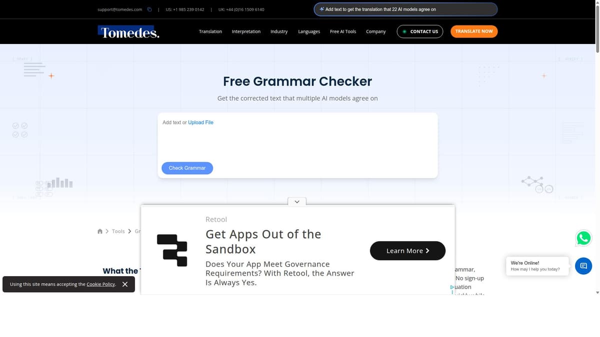 Tomedes Grammar Checker