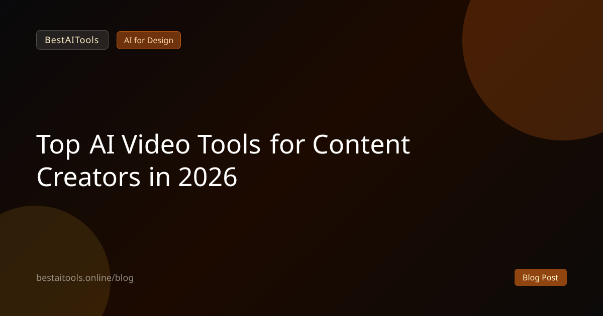 Top AI Video Tools for Content Creators in 2026